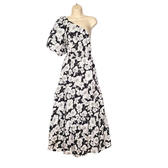 Tuckernuck Hyacinth House Maureen One Shoulder Maxi Dress Floral Size Medium - Picture 3 of 10